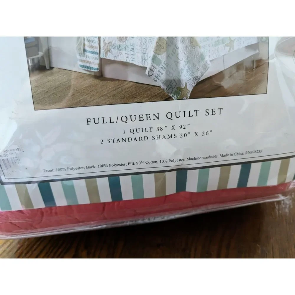 NWOT Elise & James Home Full/Queen Quilt Set